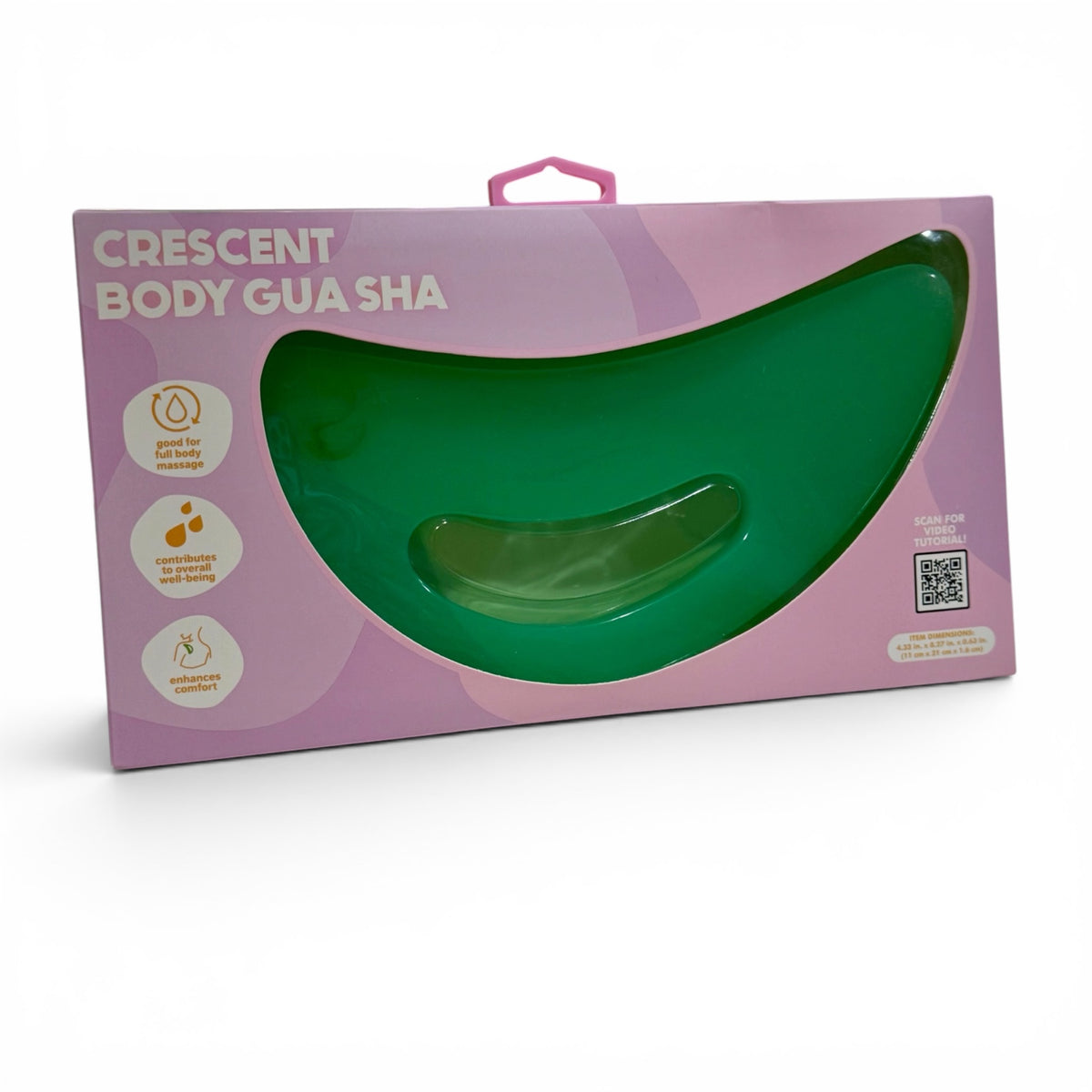 Gua Sha Corporal Creciente - Verde