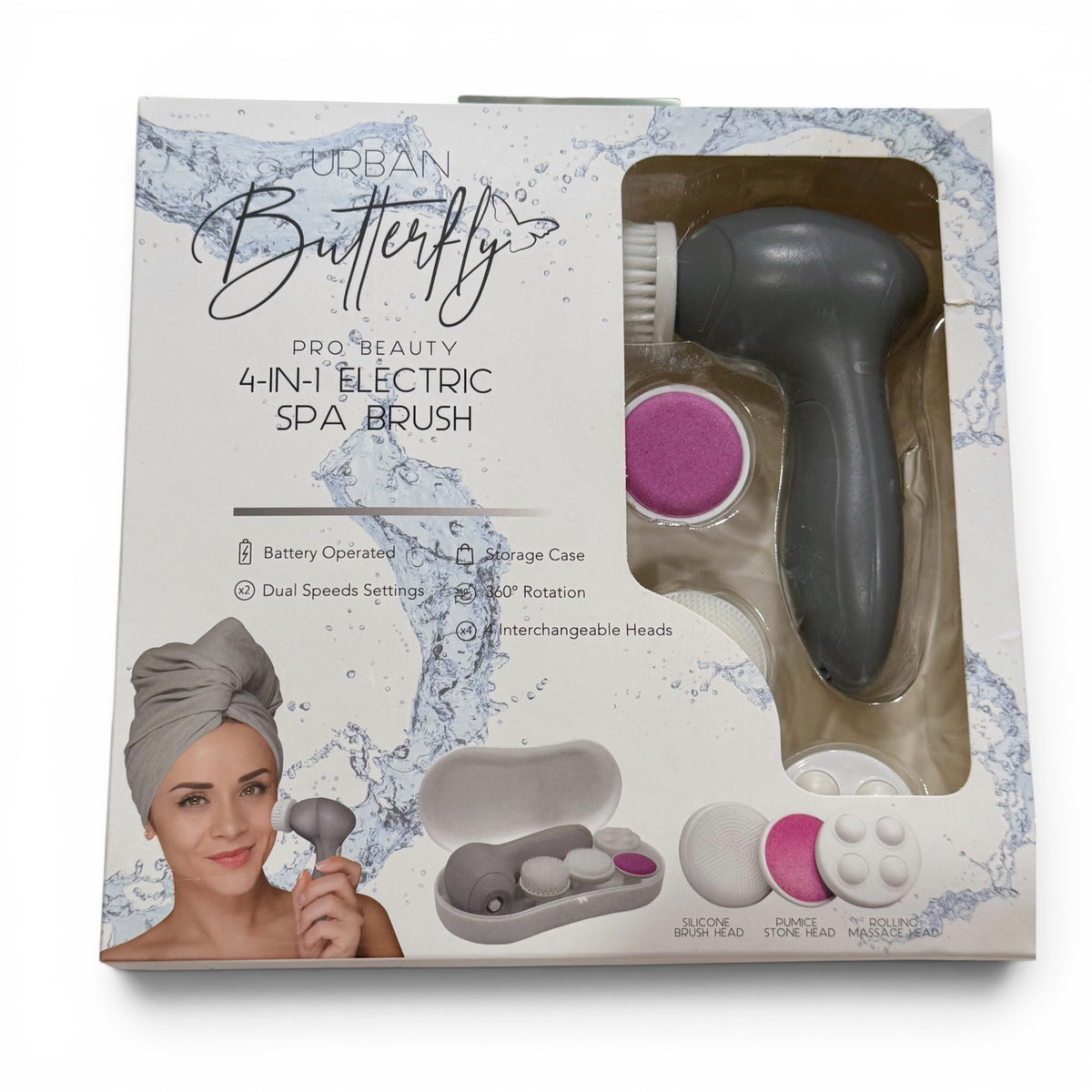 Cepillo Eléctrico de Spa 4 en 1 Urban Butterfly