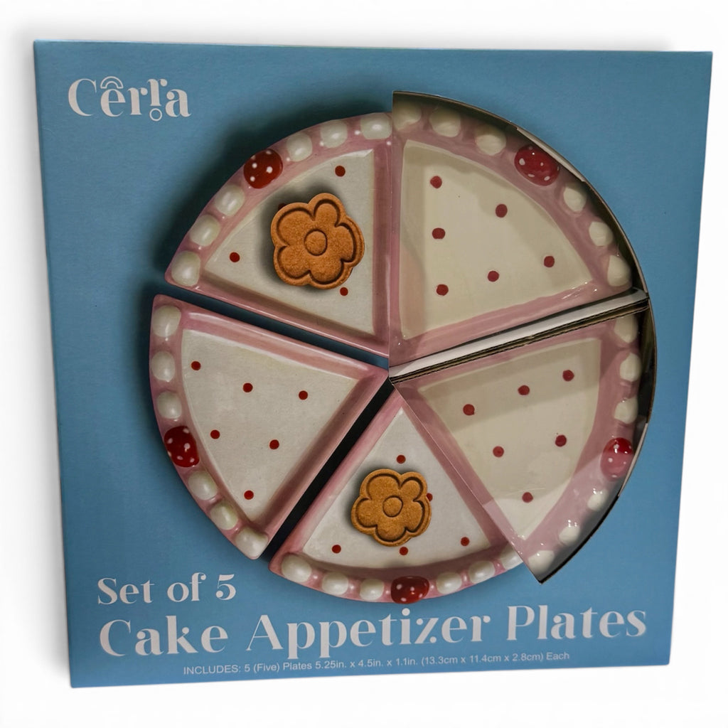Cerra Set of 5 Cake Appetizer Plates