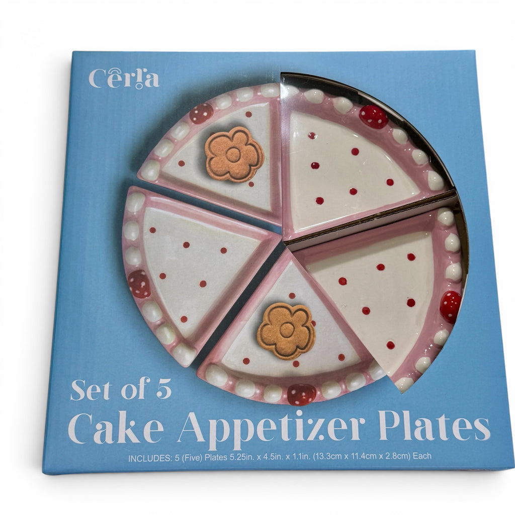 Cerra Set of 5 Cake Appetizer Plates