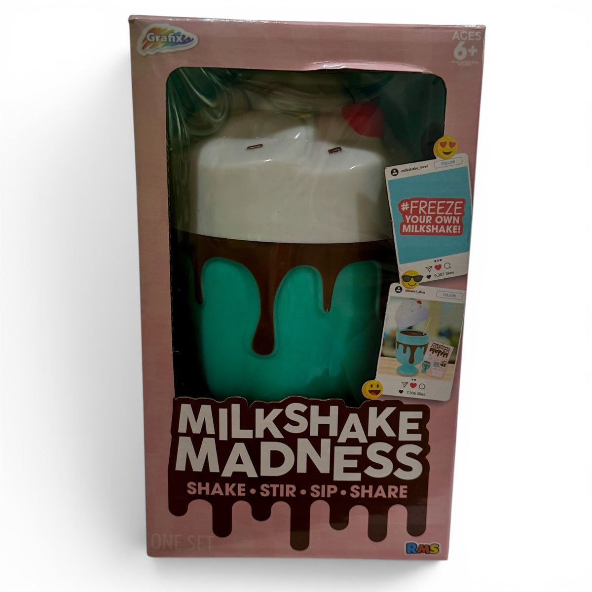 Milkshake Madness Frozen Shake Cup Set - 4 Piece Set