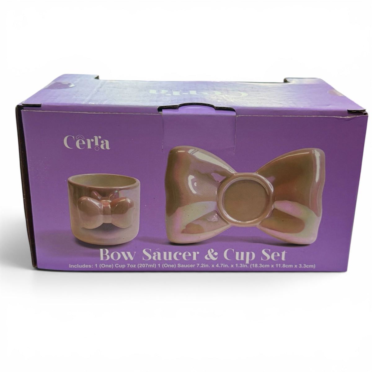 Bow Saucer & Cup Set
