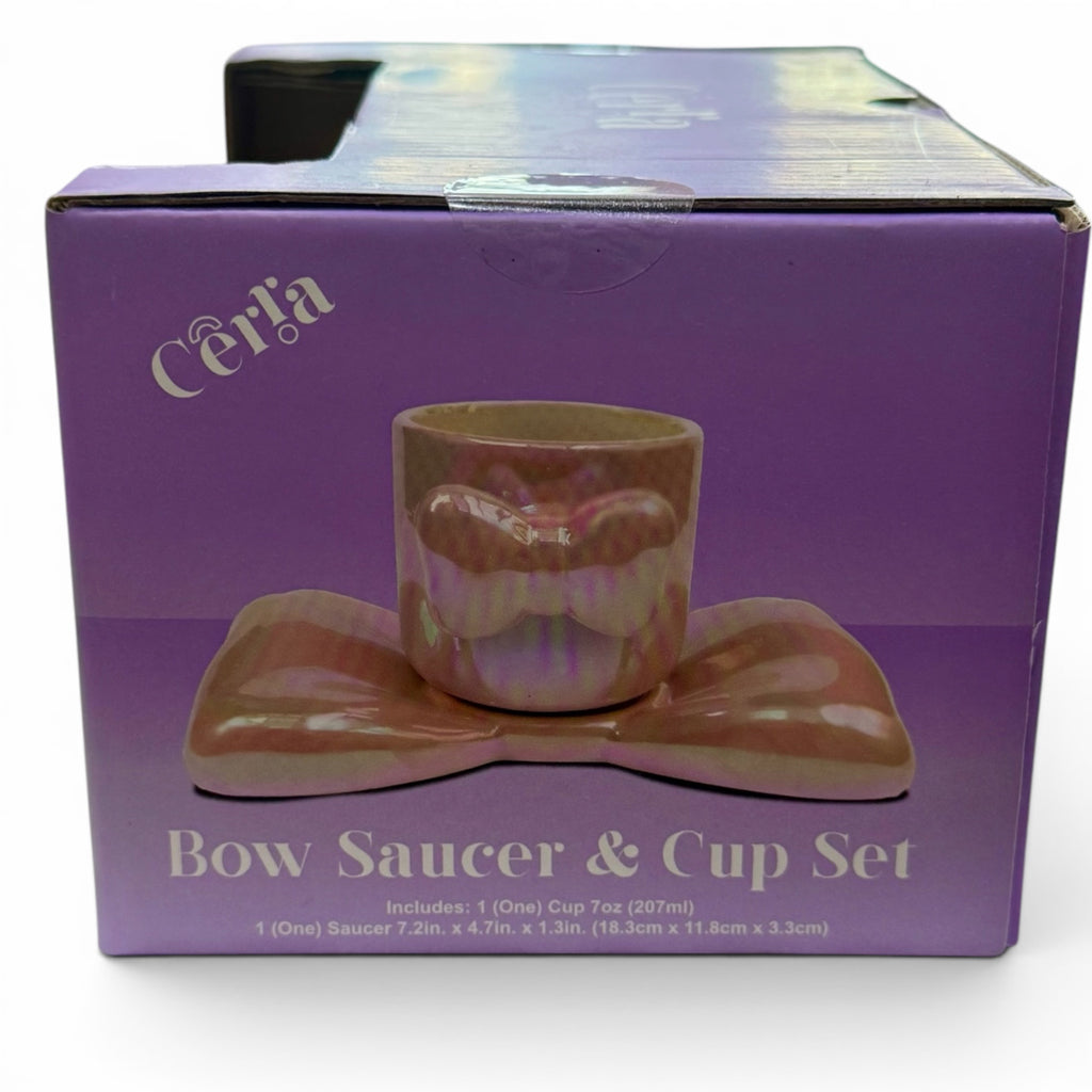 Bow Saucer & Cup Set