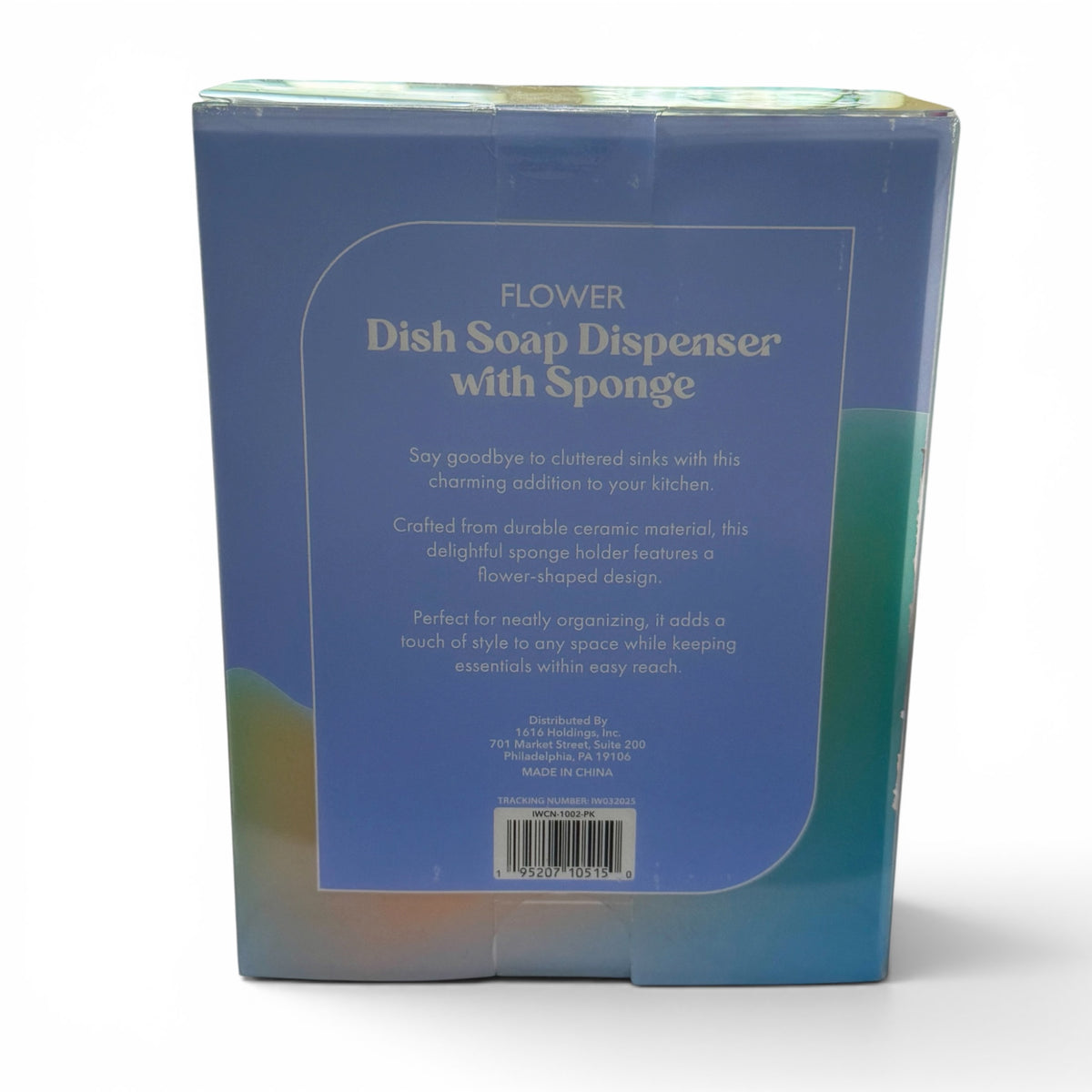 Flower Dish Soap Dispenser with Sponge
