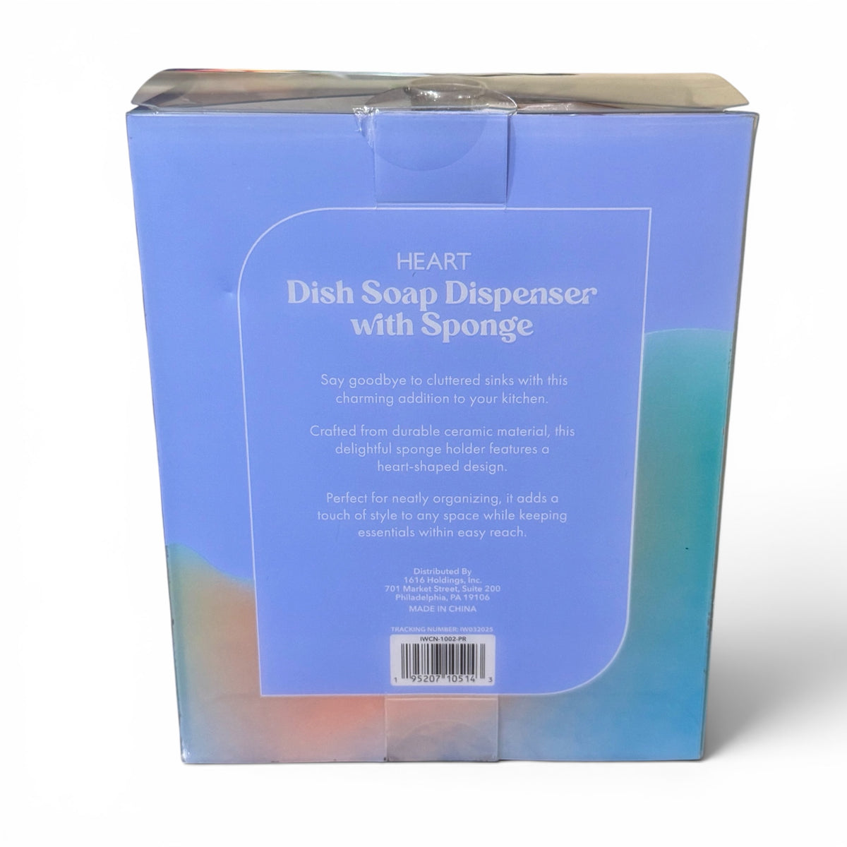 Heart Dish Soap Dispenser with Sponge
