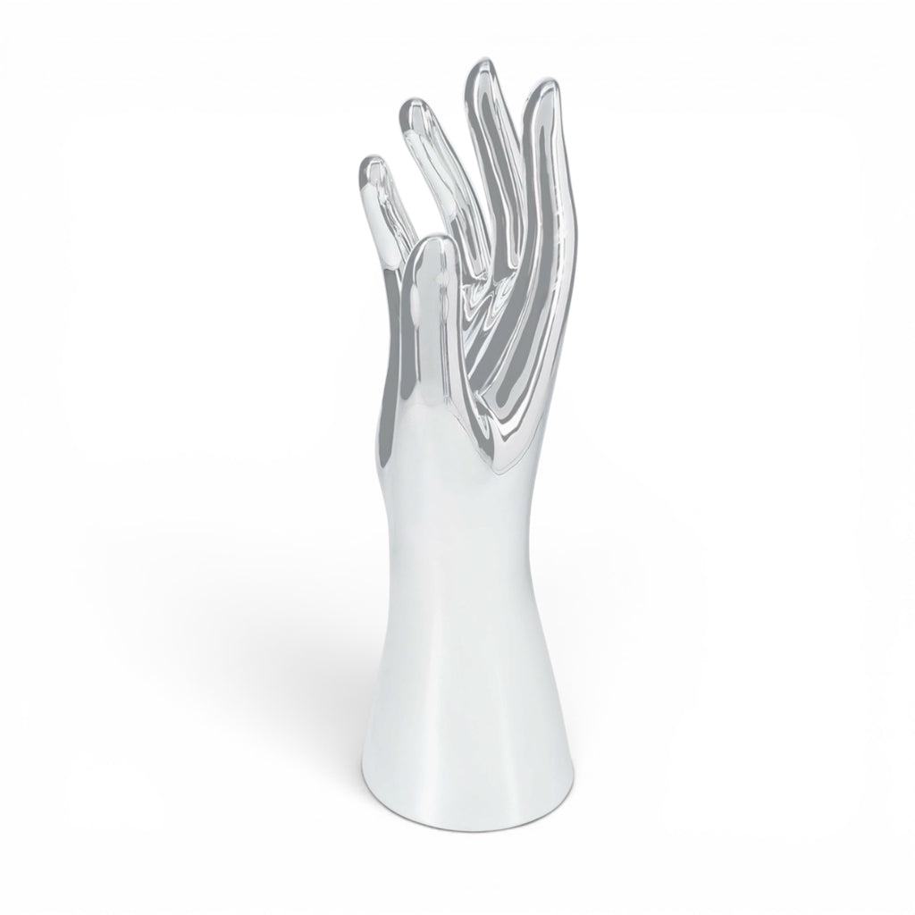 Ceramic Silver Hand Jewely Holder Display Stand