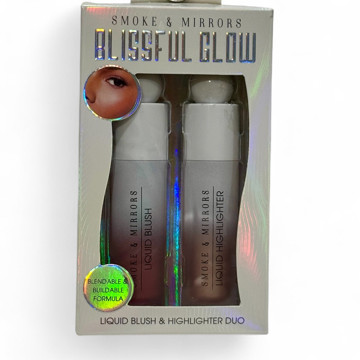 Dúo de Colorete Líquido e Iluminador Blissful Glow Smoke & Mirrors (dos colores)