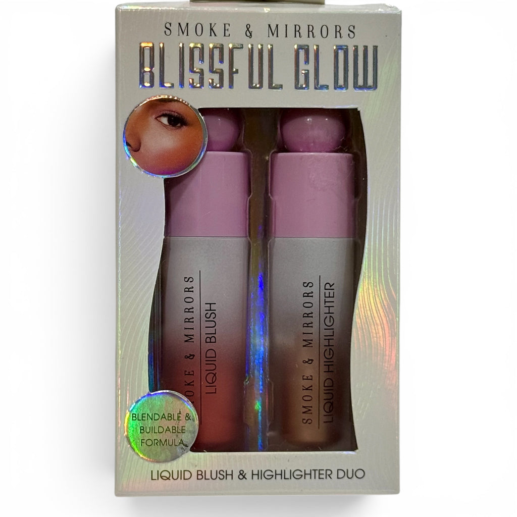 Smoke & Mirrors Blissful Glow Liquid Blush & Highlighter Duo (two colors)