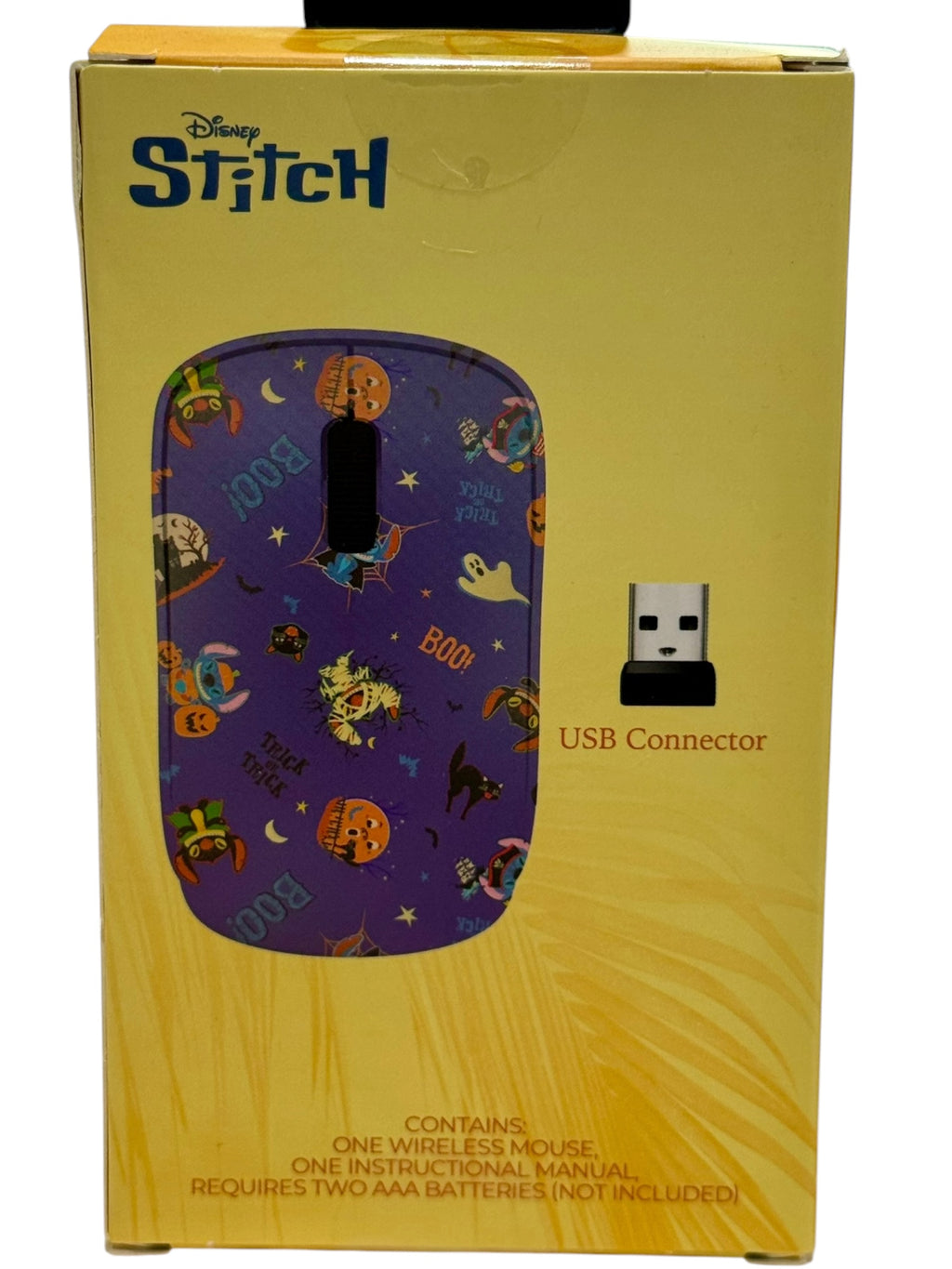 Disney Stitch Wireless Mouse - Halloween Design