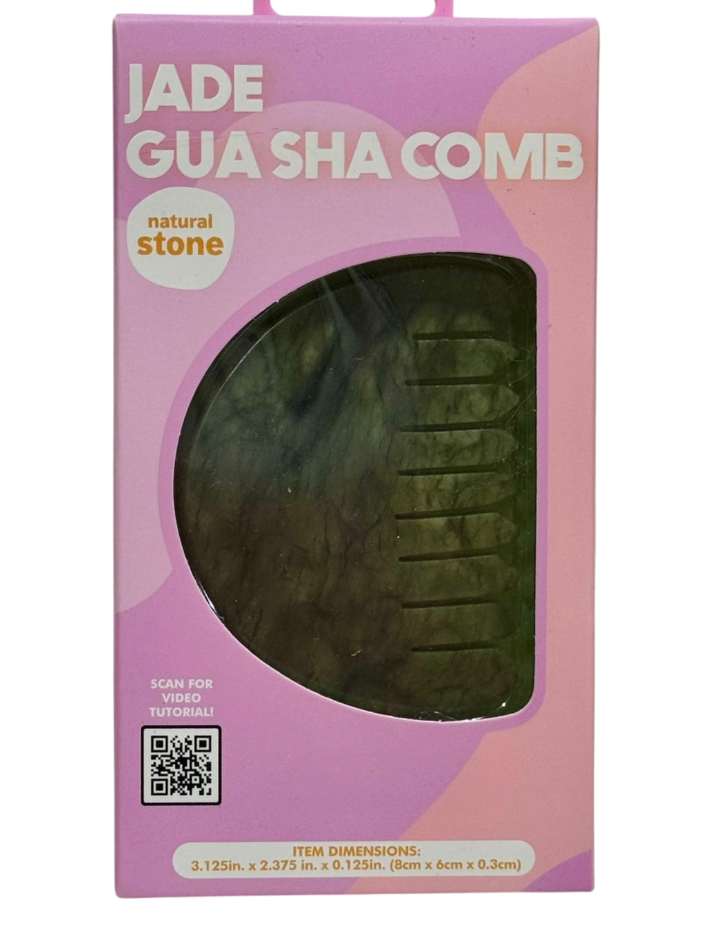 Jade Gua Sha Comb for face & scalp