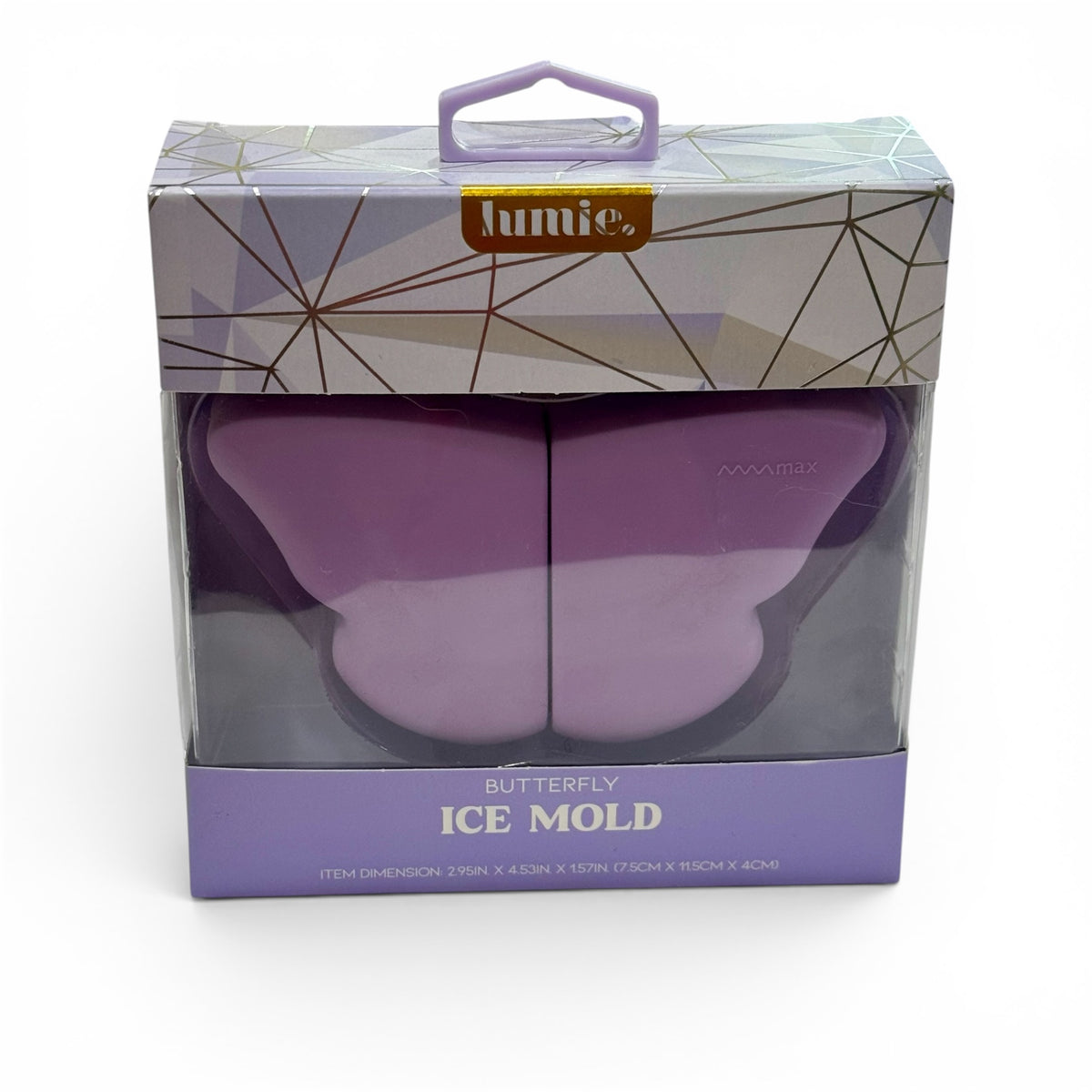 Molde de Hielo Corazón y Mariposa para el Rostro - (en dos colores Rosa y Morado)