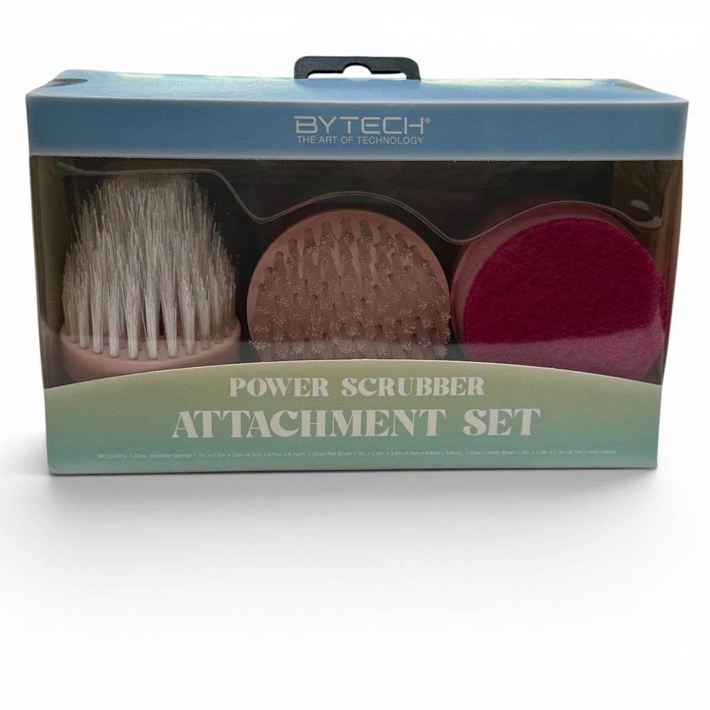 Power Scrubber Set (3 Piece) - Pink & White