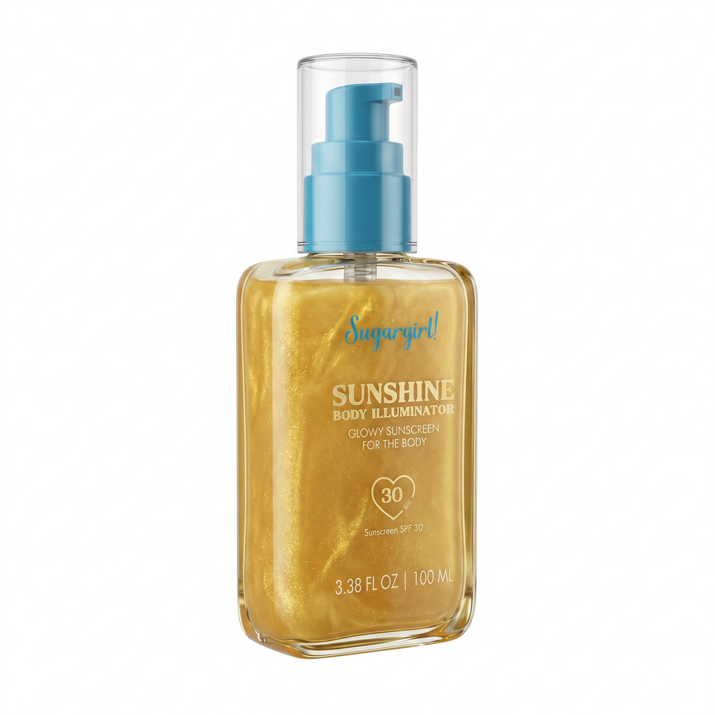 Sugargirl Sunshine body Illuminator SPF 30 Glowy Sunscreen