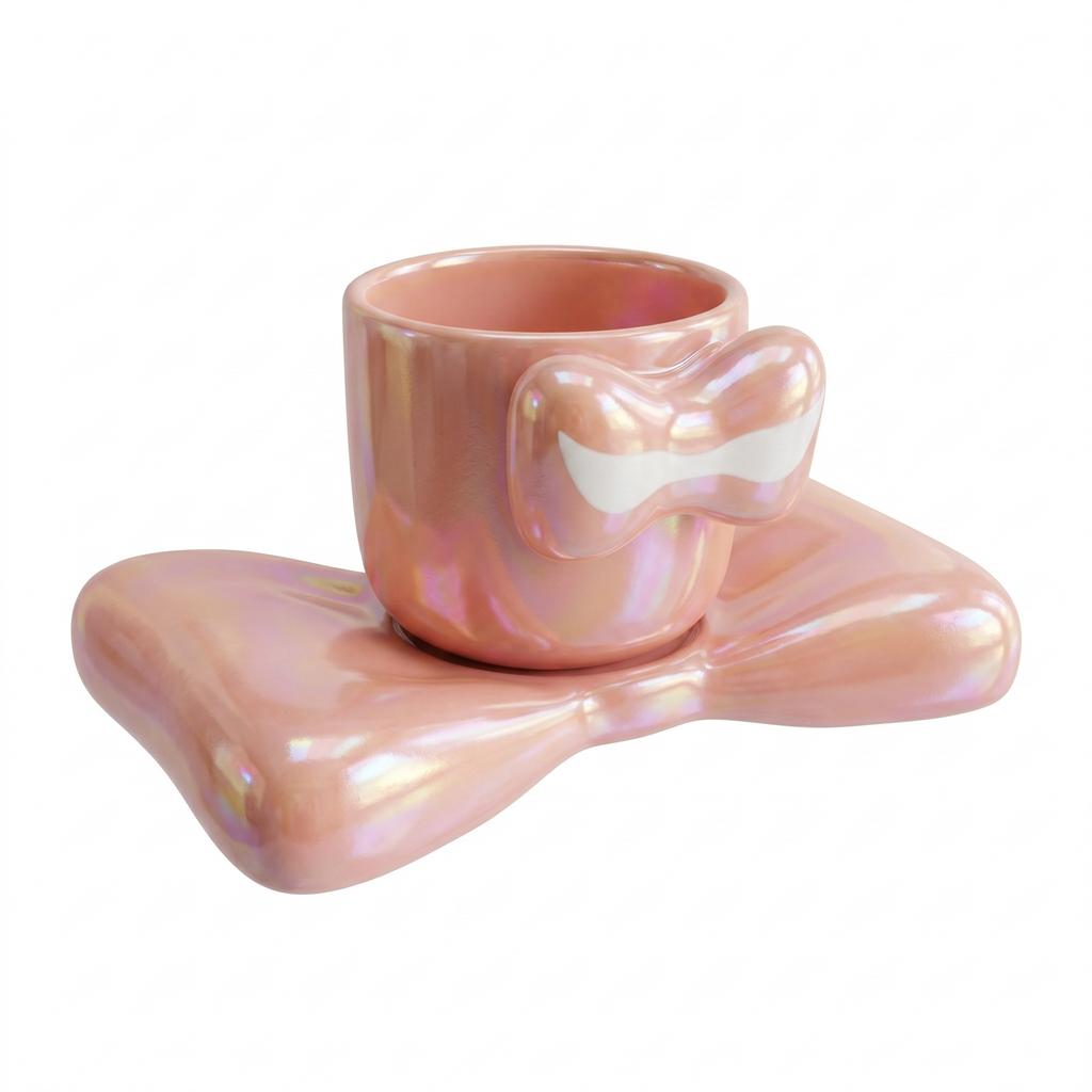 Bow Saucer & Cup Set