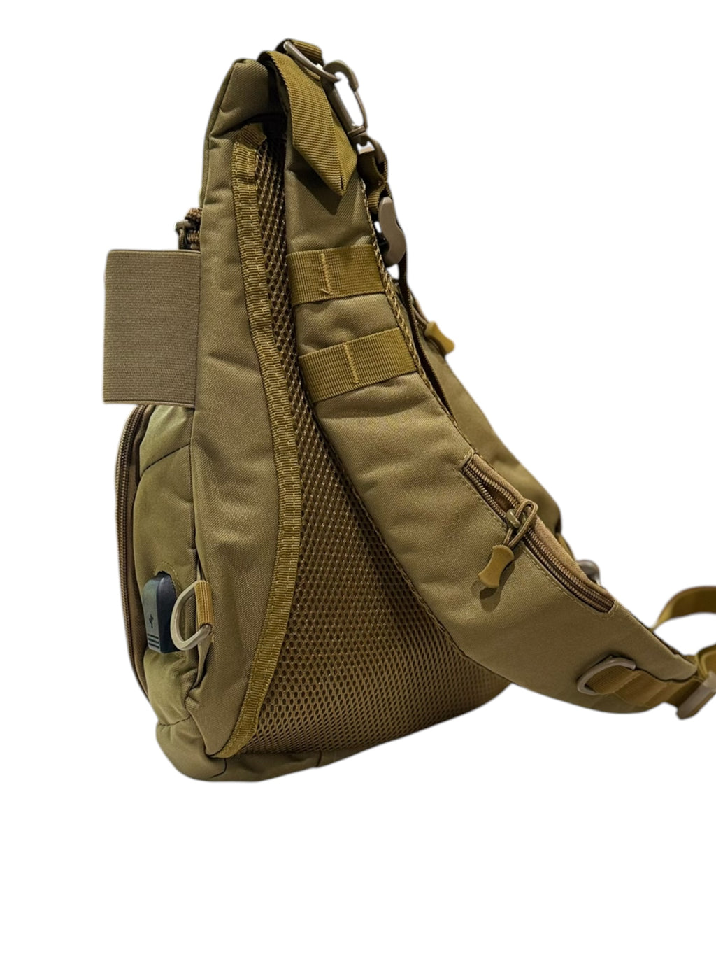 Tactical Sling Backpack MOLLE Crossbody Chest Pack with USB charging port