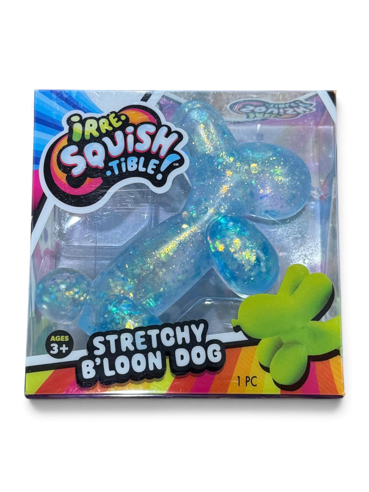 Irresquishible Stretchy B’loon Dog - Glitter Blue