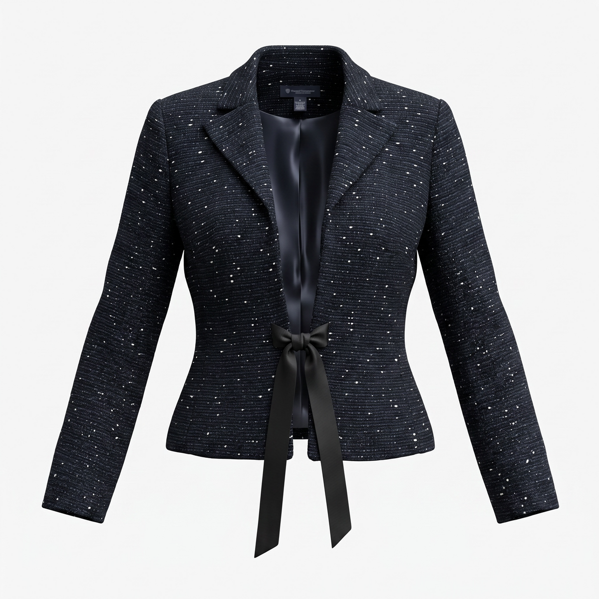 Context Women's Size 6 Black White Tweed Two-Piece Skirt Suit NWT