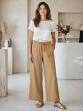Vineyard Vines Women's XL Officer Khaki Patch Pocket Pull-On Wide-Leg Pants NWT