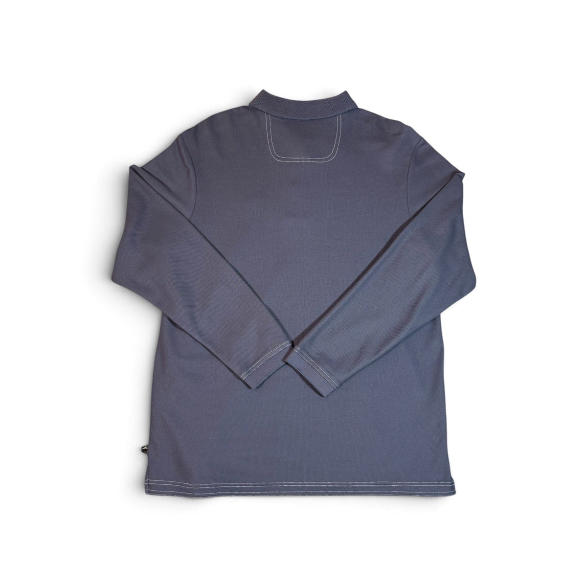 Tommy Bahama Slate Blue Supima Long Sleeve Polo Size Medium - Pre-owned