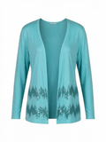 Joan Rivers Women's Aqua Sequins Long Sleeve Sweater Medium - New